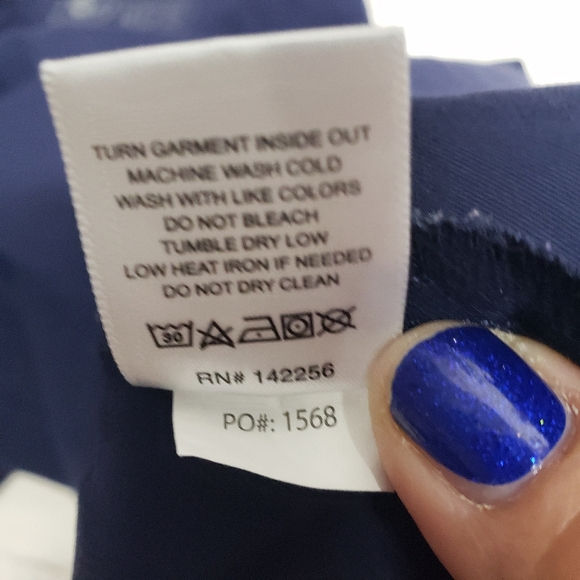 FIGS Technical Collection Navy Blue Medical Scrub Set Size XS V-Neck Pocket - Picture 12 of 13